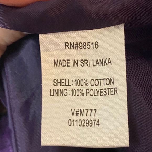 Coldwater‎ Creek Jacket Women's Size 10 Purple art boho - Picture 6 of 8